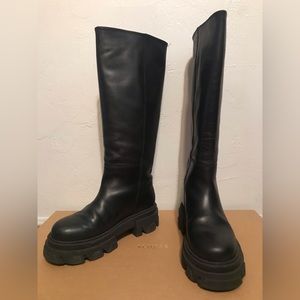 Alohas ‘Katiuska’ Black Leather Boots